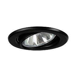 Recessed HV spot GU10, max. 50W, round, black