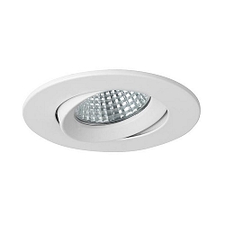 recessed luminaire GU10 round GU10 IP20, silver  50W