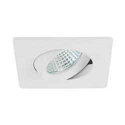 recessed luminaire GU10 round GU10 IP20, silver dimmable 50W