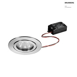 Luce da incasso, Acciaio inossidabile, Lucido, trasparente  6W 680lm 3000K 20-40 20-40 CRI 80-89