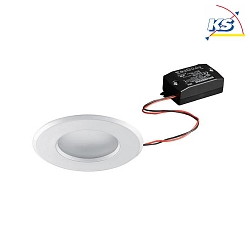 Outdoor LED Einbau-Downlight, IP65, 230V AC, 6W 3000K 510lm 38, starr, Wei