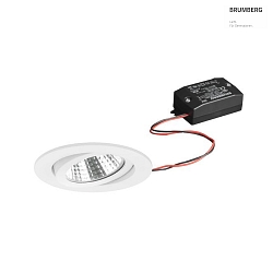 recessed luminaire swivelling IP20, white  6W 640lm 3000K 20-40 20-40 CRI 80-89