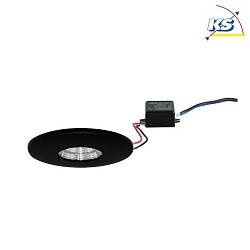 Recessed LED downlight ADAPT, 230V, 3W 3000K 290lm, black