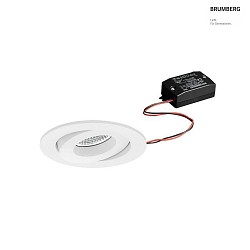 recessed luminaire IP20, glossy, white  7W 680lm 3000K 20-40 20-40 CRI 80-89