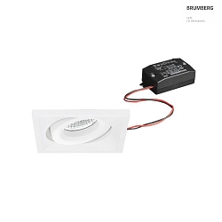 recessed luminaire swivelling IP20, white  7W 680lm 3000K 20-40 20-40 CRI 80-89