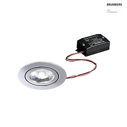 recessed luminaire IP20, chrome, glossy, transparent  6W 700lm 3000K 20-40 20-40 CRI 80-89