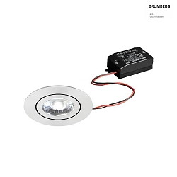 recessed luminaire IP20, glossy, transparent  6W 660lm 3000K 20-40 20-40 CRI 80-89