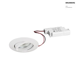 recessed luminaire IP20, glossy, transparent  6W 680lm 3000K 20-40 20-40 CRI 80-89