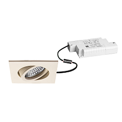 Projecteur encastr� TIRREL-S LED DIM angulaire, pivotant, beige sable textur� gradable