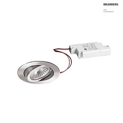 Luce da incasso IP20, Acciaio inossidabile, Lucido, trasparente  6W 680lm 3000K 20-40 20-40 CRI 80-89