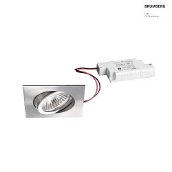 Luce da incasso IP20, Acciaio inossidabile, Lucido, trasparente  6W 680lm 3000K 20-40 20-40 CRI 80-89