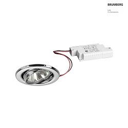 LED-Einbaustrahler 230 V AC, 50 Hz, 6 W, 3000K, transparent