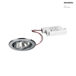 LED-Einbaustrahler 230 V AC, 50 Hz, 6 W, 3000K, transparent