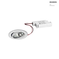 LED-Einbaustrahler 230 V AC, 50 Hz, 6 W, 3000K, transparent