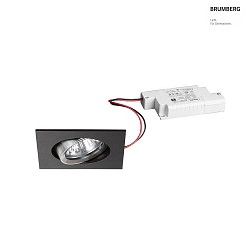 Lumire encastre IP20, scintillant, noir , transparent  6W 680lm 3000K 20-40 20-40 CRI 80-89