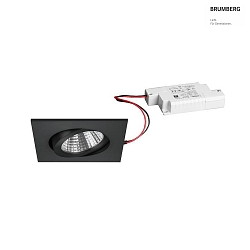 Luce da incasso IP20, Lucido, Nero, trasparente dimmerabile 7W 740lm 2700K 20-40 20-40 CRI 80-89