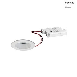 recessed luminaire, glossy, transparent, white 6W 540lm 2700K 20-40 20-40 CRI 80-89