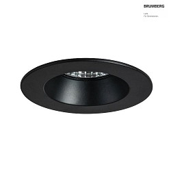 recessed luminaire, glossy, black, transparent 6W 540lm 2700K 20-40 20-40 CRI 80-89