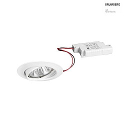 recessed luminaire IP20, glossy, transparent, white dimmable 6W 680lm 3000K 20-40 20-40 CRI 80-89