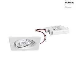 recessed luminaire IP20, glossy, transparent, white  6W 680lm 3000K 20-40 20-40 CRI 80-89