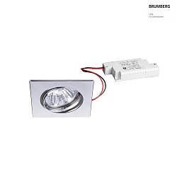 LED-Einbaustrahler 230 V AC, 50 Hz, 6 W, 3000K, Nickel