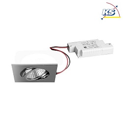 Downlight piazza, dimmerabile IP65, Cromo dimmerabile