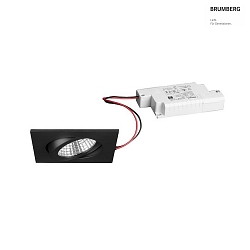 LED-Einbaustrahler 230 V AC, 50 Hz, 6 W, 3000K, schwarz