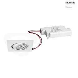 Downlight BB05 angulaire, dimmable IP20, blanche gradable