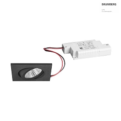 LED-Einbaustrahler 230 V AC, 50 Hz, 6 W, 38, 3000 K, 640 lm, quadratisch, schwenkbar