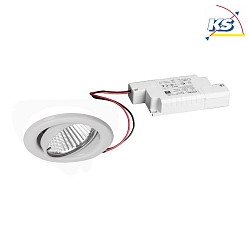 Downlight BB09 rond, dimmable IP20, blanche gradable