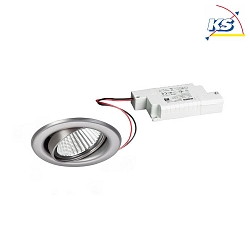 Downlight BB09 rotondo, dimmerabile IP20, Acciaio inossidabile dimmerabile