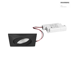 recessed luminaire swivelling, square IP20, black dimmable 6W 460lm 1800-3000K 20-40 20-40 CRI 80-89