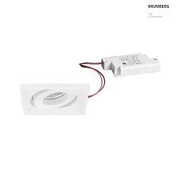 LED-Einbaustrahler 230 V AC, 50 Hz, 7 W, 40, 3000 K, 680 lm, quadratisch, schwenkbar