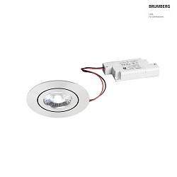 LED-Einbaustrahler 230 V AC, 50 Hz, 6 W, 3000K, transparent