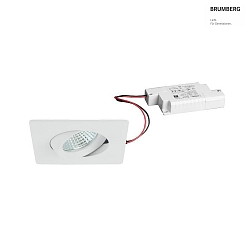 LED-Einbaustrahler 230 V AC, 50 Hz, 6 W, 3000K, wei