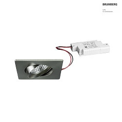 Lumire encastre IP20, scintillant, nickel gradable 680lm 3000K 20-40 20-40 CRI 80-89