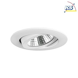 Downlight BB03 rond, dimmable IP20, blanche gradable