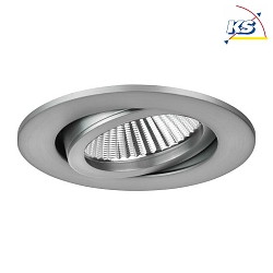 Downlight BB03 rond, dimmable IP20, nickel mat gradable