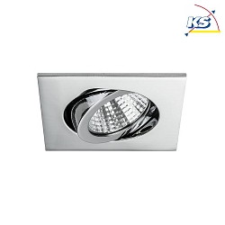 Downlight BB05 angulaire, dimmable IP20, chrome gradable