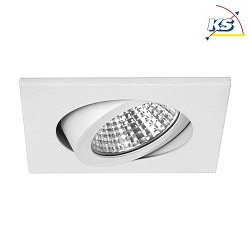 Downlight BB05 angulaire, dimmable IP20, blanche gradable