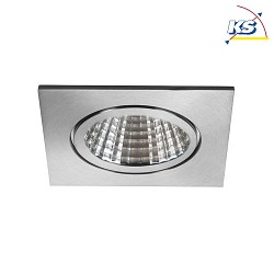 Downlight BB16 angulaire, dimmable IP54, acier inoxydable gradable