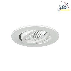 Downlight BB18 rond, Dim-To-Warm IP20, blanche gradable