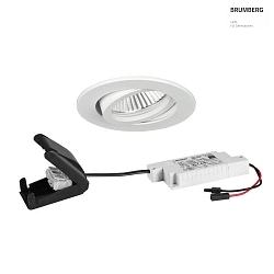 recessed luminaire BB 18 round, swivelling LED IP20, white dimmable 6W 430lm 1800-3000K 20-40 20-40 CRI 80-89
