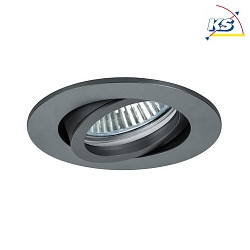 Downlight BB18 rotondo, Dim-To-Warm IP20, titano dimmerabile