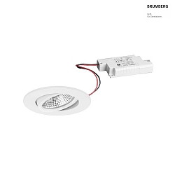 Outdoor LED Einbaustrahler BB23, IP65,  8.5cm, 230V AC, 7W 3000K 620lm 36, dimmbar, schwenkbar, wei