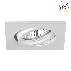Downlight BB18 angulaire, Dim-To-Warm IP20, blanche gradable