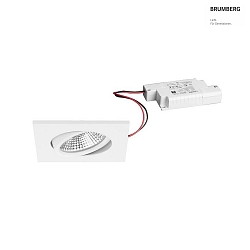 Outdoor LED Einbaustrahler BB25, IP65, 8.5 x 8.5cm, 230V AC, 7W 3000K 620lm 36, dimmbar, schwenkbar, wei