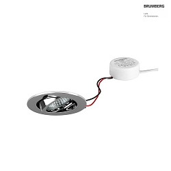 Luce da incasso TIRREL-R rotondo, girevole IP20, cromo dimmerabile 6W 680lm 3000K 38 38 CRI >80