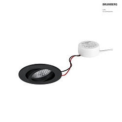 Luce da incasso TIRREL-R rotondo, girevole IP20, nero dimmerabile 6W 680lm 3000K 38 38 CRI >80