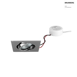 recessed luminaire TIRREL-S square, swivelling IP20, white dimmable 6W 680lm 3000K 38 38 CRI >80